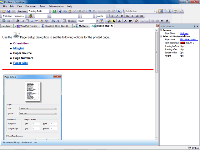 Screen image of this step