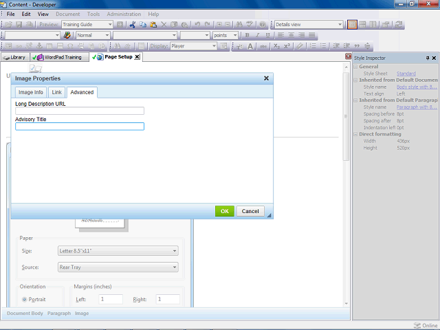 Screen image of this step