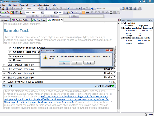 Screen image of this step