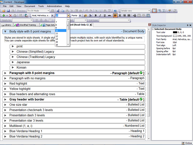 Screen image of this step