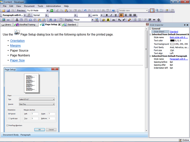 Screen image of this step
