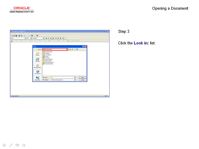 Screen image of this step