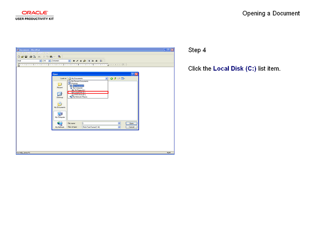 Screen image of this step