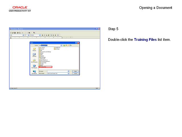 Screen image of this step