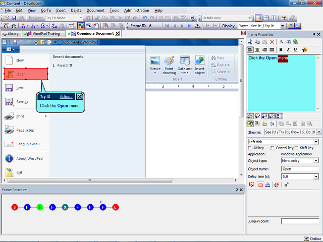 Screen image of this step