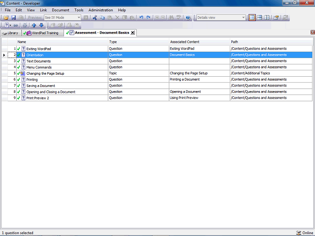 Screen image of this step