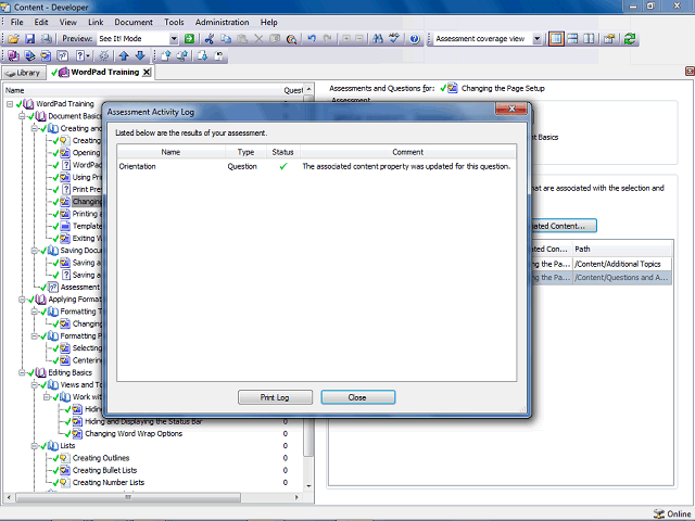 Screen image of this step