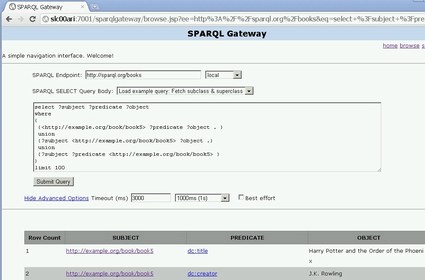 Query and Response from Clicking URL Link