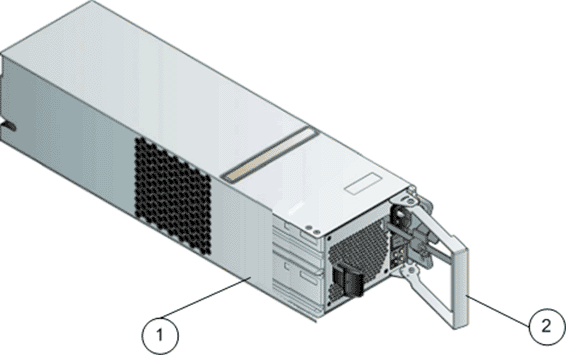 Replacement
power cooling module with a fully open attachment lever