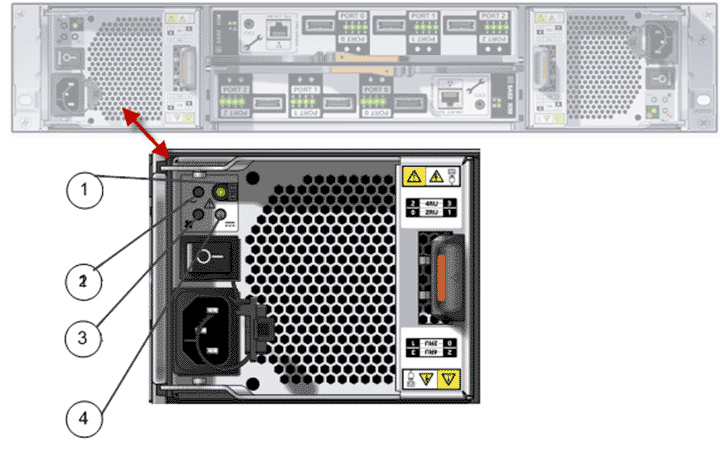 Power cooling module LEDs