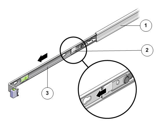 Mounting bracket release button 