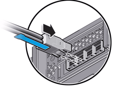 Mini-SAS HD connector and a SAS HBA port on the Controller