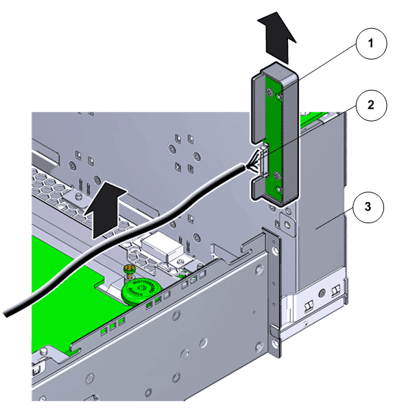 Remove
the LED alarm assembly 