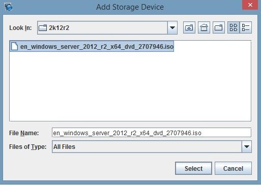 image:图中显示了 “Add Storage Device“ 浏览目录对话框。