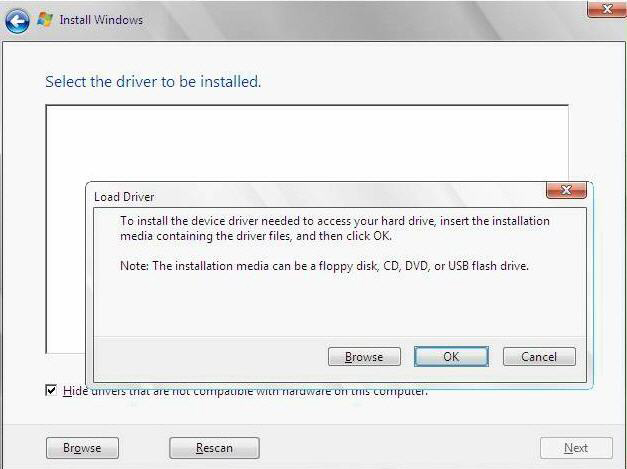 image:Select the Driver to be Installed(설치할 드라이버 선택) 화면입니다.