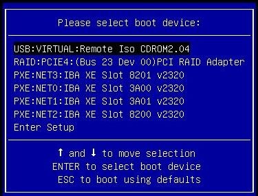 image:レガシー BIOS ブートモードでの「Select Boot Device」メニューを示す画面。