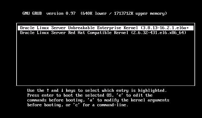 image:图中显示了 GNU GRUB 屏幕。