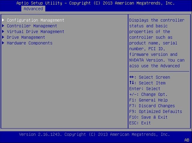 image:LSI Human Interface Interaction (HII) 配置实用程序