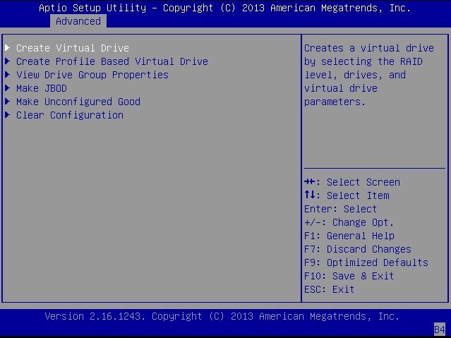 image:Ecran principal de l'utilitaire de configuration LSI Human Interface Interaction Configuration Utility