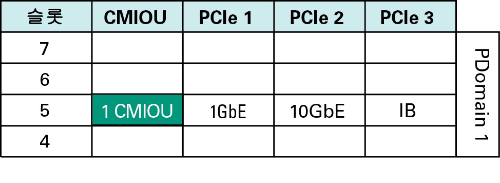 image:1개의 CMIOU PDomain에 있는 PDomain 1을 보여주는 그림입니다.