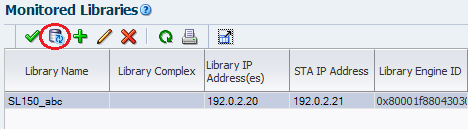 Get latest data 아이콘 위치를 보여줍니다.