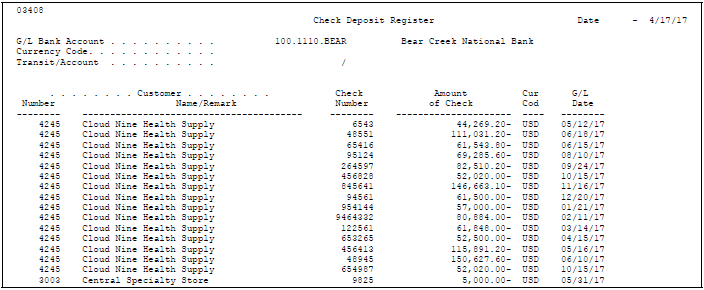 Print Receipt Information