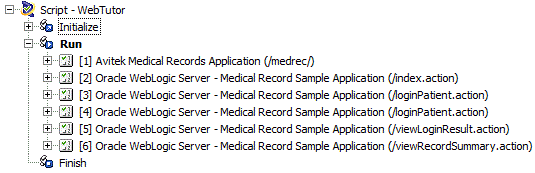 Script Tree with Expanded Run Section