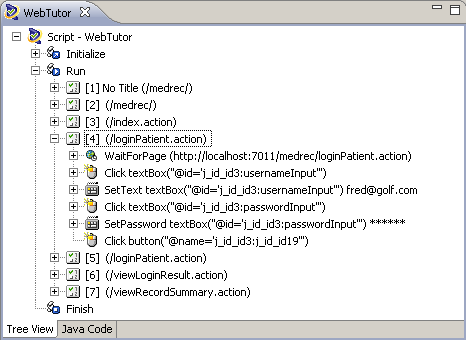 OpenScript Tree View Hierarchy
