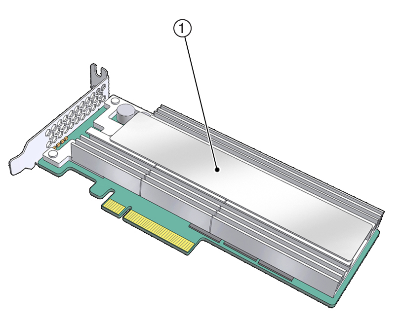 image:Oracle F160 フラッシュカードの温度センサーの位置