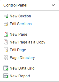 Description of websheet_control_panel.png follows