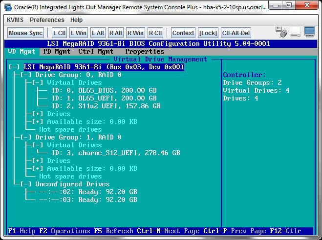 Bios 構成ユーティリティーを使用してブート可能論理ドライブを作成する Oracle Storage 12 Gb S Sas Pcie Raid 内蔵 Hba 設置ガイド