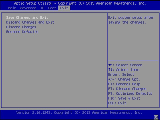 image:Capture d'écran indiquant comment quitter l'utilitaire.