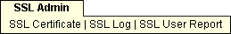 SSL Admin menu options