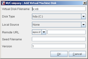 This screenshot shows the Add Virtual Machine Disk window.