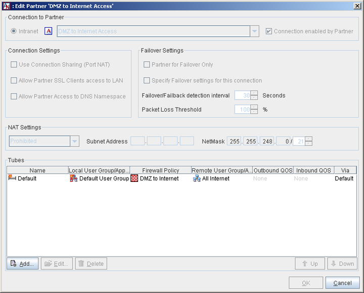This screenshot shows the Edit Partner window in the Location form.