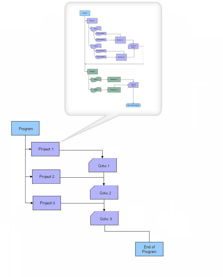 Projects within a program
