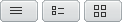 Thumbnail view buttons, search results table