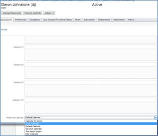 User can select preferred calendar
