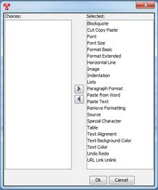 Admin Setup for Large Text fields