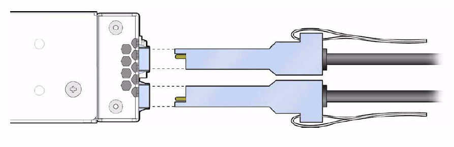 image:Figure shows how to align cables up or down.