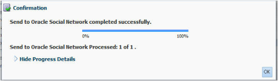Confirmation dialog box