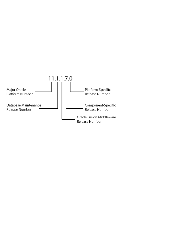 Example of an Oracle Release Number