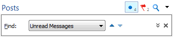 Find unread messages controls Find unread messages controls