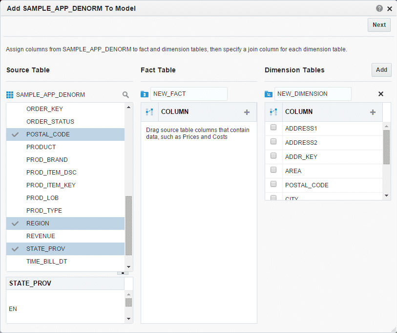 Geographyディメンション表への列の追加