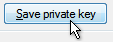 「Save private key」ボタン