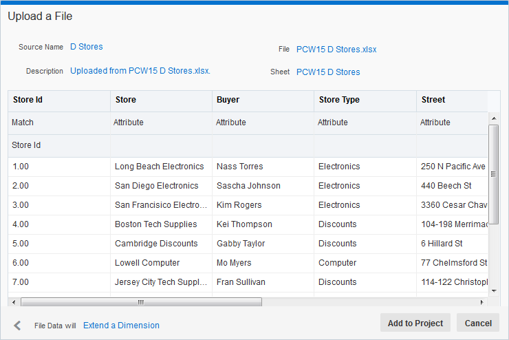 「ファイルのアップロード」ダイアログ