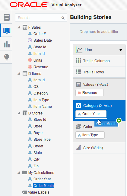 「探索」ペインに式を追加