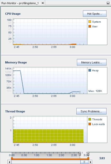 image:Run Monitor window.