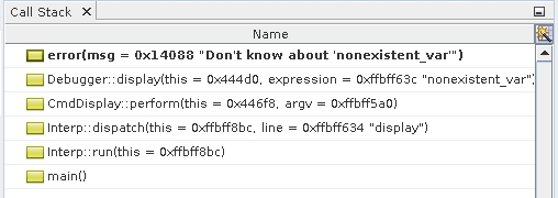 image:Call Stack window