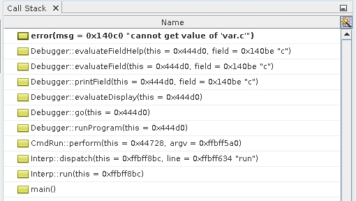 image:Call Stack window